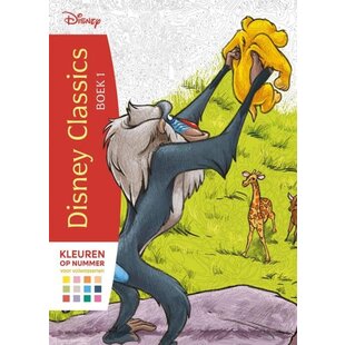 Disney Classics boek 1, Kleuren op nummer voor volwassenen