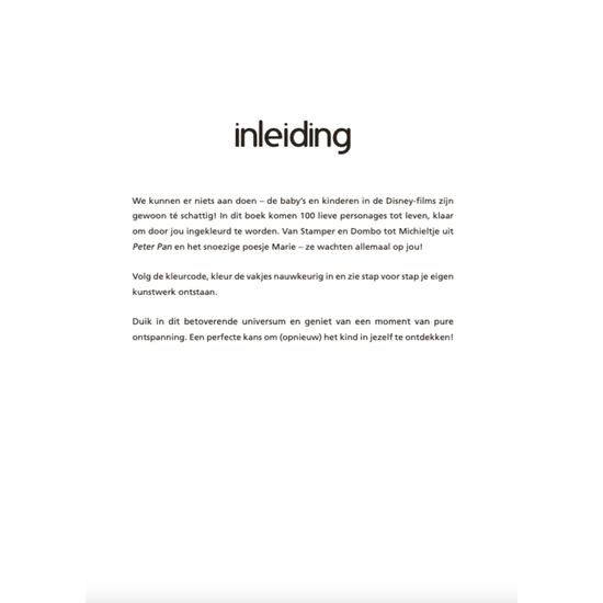 Disney Disney Babies & Cuties, Kleuren op nummer voor volwassenen