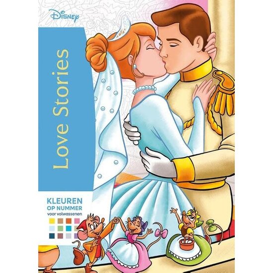 Disney Disney Love stories, Kleuren op nummer voor volwassenen