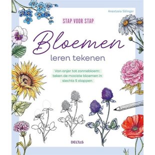 Stap voor stap bloemen leren tekenen, Anastasia Sälinger