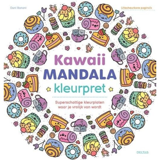 Deltas Kawaii Mandala kleurpret