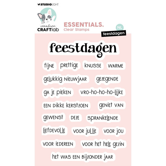Studio Light Creative Craftlab Essentials Clear Stamp Feestdagen