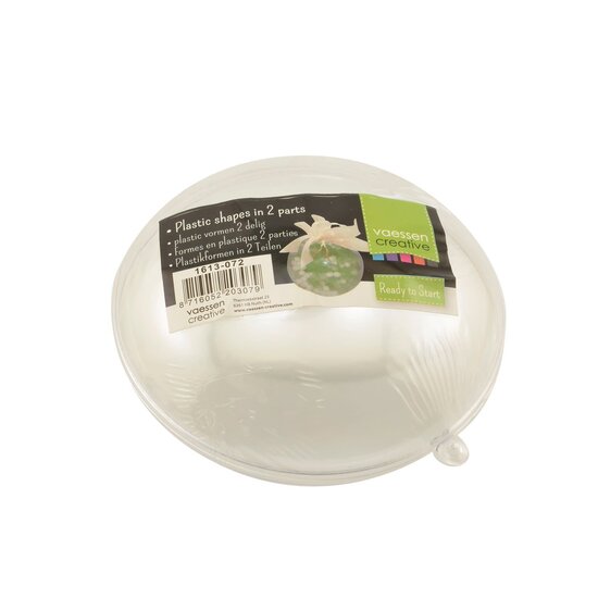 Vaessen Creative Transparante medaillon 11cm 2-del
