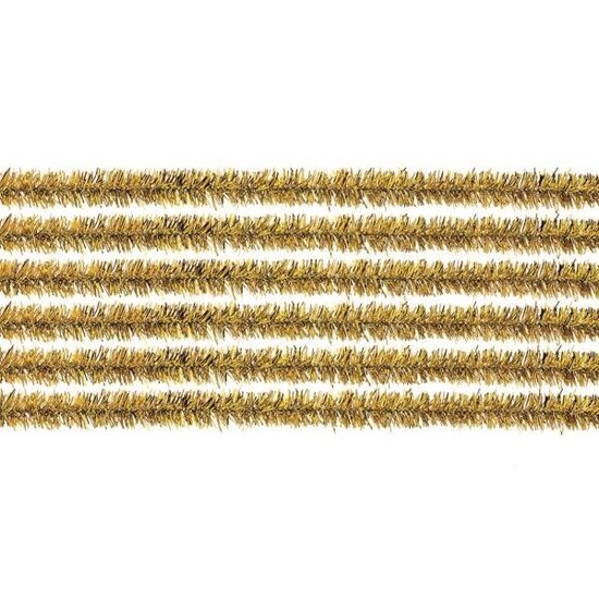 Glorex Inspirations Chenilledraad 8mm 50cm 10st Goud