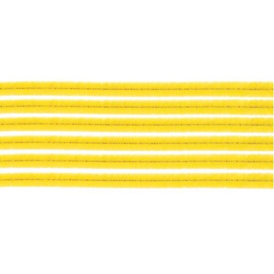 Glorex Inspirations Chenilledraad 8mm 50cm 10st Geel