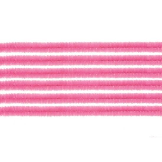 Glorex Inspirations Chenilledraad 8mm 50cm 10st Roze