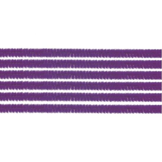 Glorex Inspirations Chenilledraad 8mm 50cm 10st Paars