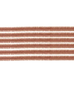 Chenilledraad 8mm 50cm 10st Bruin