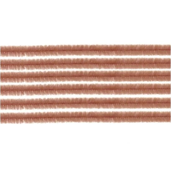 Glorex Inspirations Chenilledraad 8mm 50cm 10st Bruin