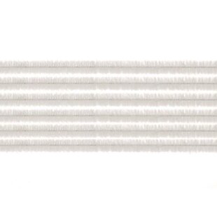 Chenilledraad 8mm 50cm 10st Wit