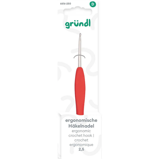 Gründl Ergonomische Haaknaald 2,5mm