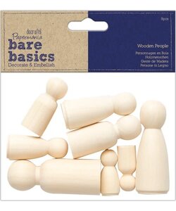 Houten Poppetjes Peg Doll 8st