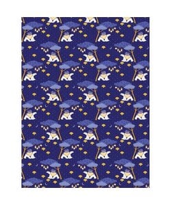 Vel Decopatch Papier Patroon Blauw