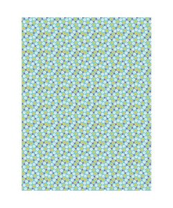 Vel Decopatch Papier Patroon bloem Blauw