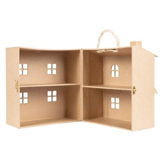 Decopatch Decopatch papier mache Poppenhuis 25x24x27cm