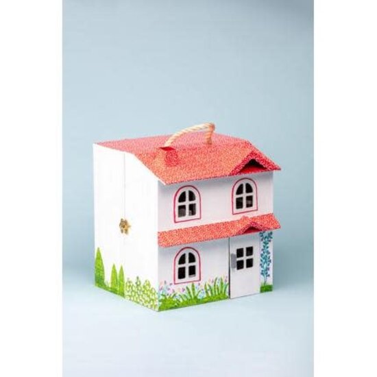 Decopatch Decopatch papier mache Poppenhuis 25x24x27cm