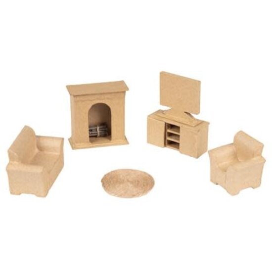 Decopatch Decopatch papier mache 6 miniatuur accessesoires - Woonkamer