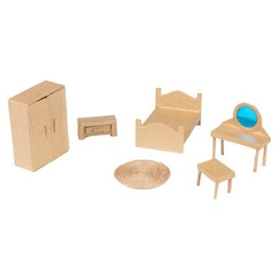 Decopatch Decopatch papier mache 6 miniatuur accessesoires - Slaapkamer