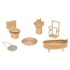 Decopatch Decopatch papier mache 6 miniatuur accessesoires - Badkamer