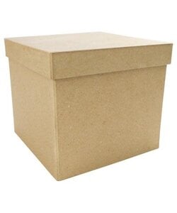 Decopatch papier mache Vierkante Doos 16x16x14cm