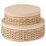 Decopatch Decopatch papier mache rond gevlochten dozen 2st 15x15x4,5 cm, 18x18x6 cm.