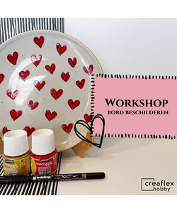 Workshop Porceleinen Bord Beschilderen Galentine Zaterdag 7 feb 13:00 tot 14:30