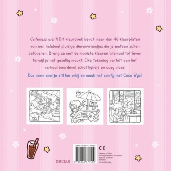 Deltas Cozy Friends cute & Comfy Kleurboek Coco Wyo