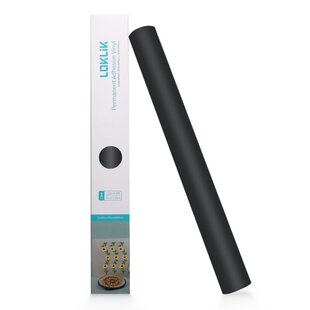 LOKLiK Permanent Zelfklevend Vinyl Mat Zwart 30,5x180cm