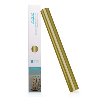 LOKLiK Permanent Zelfklevend Vinyl Glanzend Goud 30,5x180cm