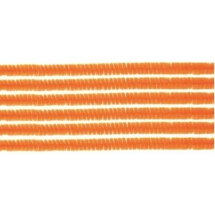 Chenilledraad 8mm 50cm 10st Oranje