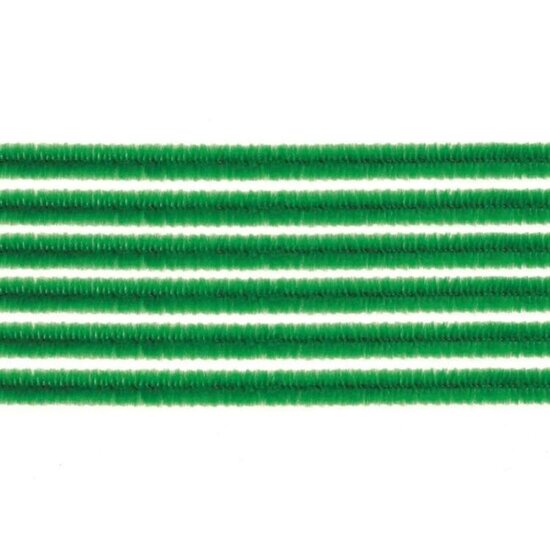 Glorex Inspirations Chenilledraad 8mm 50cm 10st Gras Groen