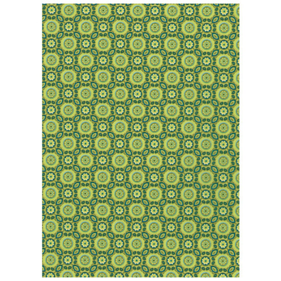 CREA Vel Decopatch Papier Patroon appelgroen/d.gr.