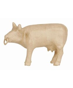 Decopatch Papier maché Koe met ring 20x8x13 cm.