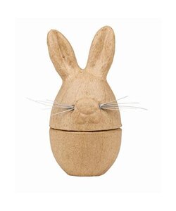 Decopatch Papier maché Eierdoos konijn 6x6x12 cm