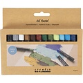 Creativ Company Olie pastels, dikte 11 mm, 12st, Natuurlijke kleuren