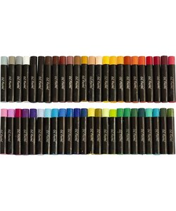 Oliepastels, dikte 11 mm, 48st, diverse kleuren