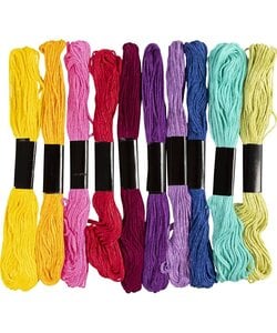 Borduurgaren 10x8m, 1 mm, kleurrijk