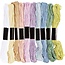 Creativ Company Borduurgaren 10x8m, 1 mm, pastelkleuren
