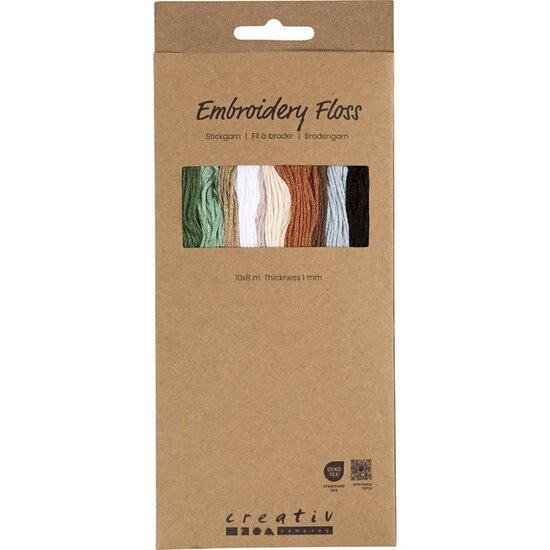 Creativ Company Borduurgaren 10x8m, 1 mm, Natuurlijke kleuren