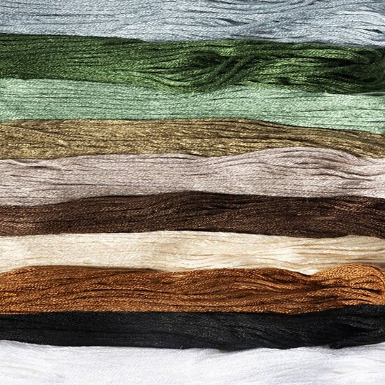 Creativ Company Borduurgaren 10x8m, 1 mm, Natuurlijke kleuren