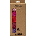 Creativ Company Katoengaren 5x50m, paars/roze harmonie