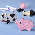 Creativ Company Houten dieren H: 3-14,5 cm, dikte 2 cm, 10st Boerderij,