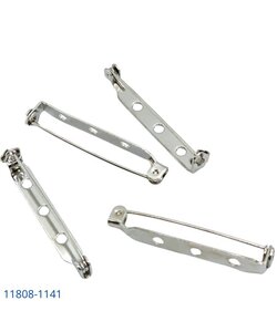 Brochespeld 38mm 4st zilver