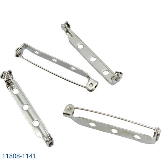 Hobby & Crafting Fun Brochespeld 38mm 4st zilver