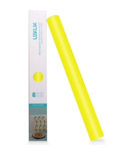 LOKLiK Permanent Zelfklevend Vinyl Mat Lemon Yellow 30,5x180cm