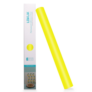 LOKLiK Permanent Zelfklevend Vinyl Mat Lemon Yellow 30,5x180cm