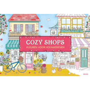 Kleurboek voor volwassenen, Cosy Shops