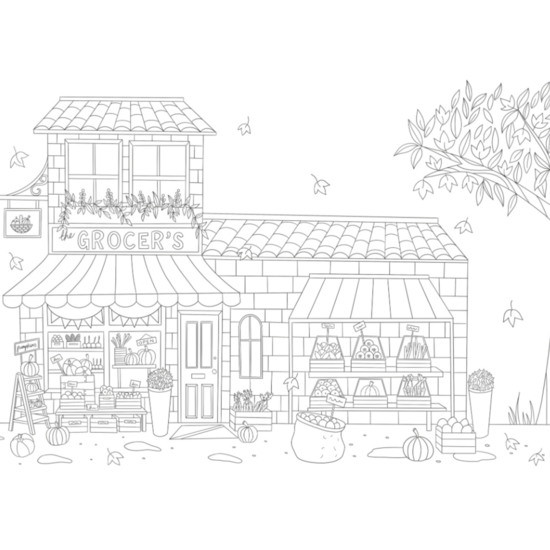 Deltas Kleurboek voor volwassenen, Cosy Shops