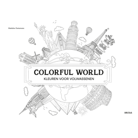 Deltas Kleurboek voor volwassenen, Colorful World