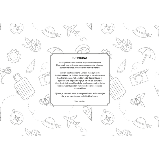 Deltas Kleurboek voor volwassenen, Colorful World